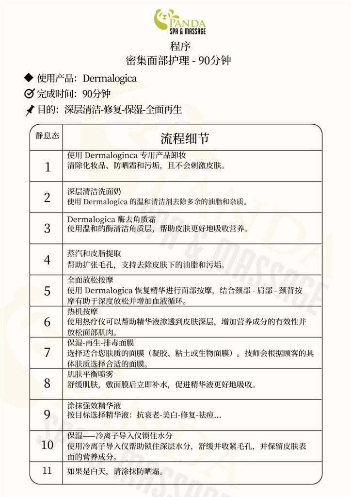 专业皮肤护理90分钟 – 全面年轻化，提升肌肤水平