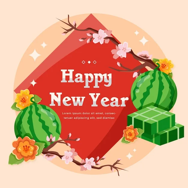 Free vector flat têt vietnamese new year
