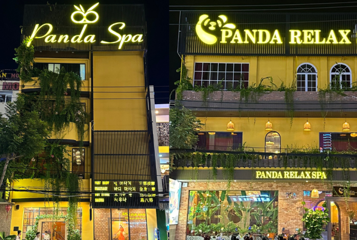 Panda Spa lung linh về đêm – Địa điểm massage Đà Nẵng