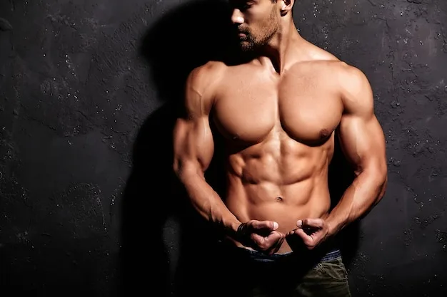 strong man without t-shirt