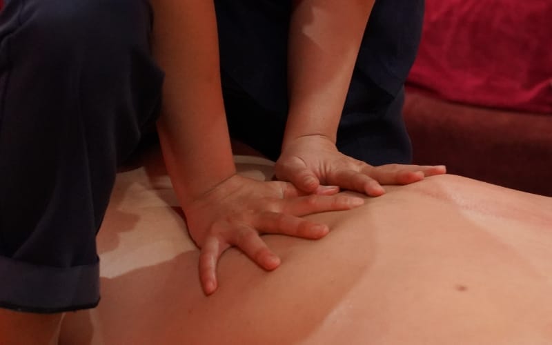 full-body massage session