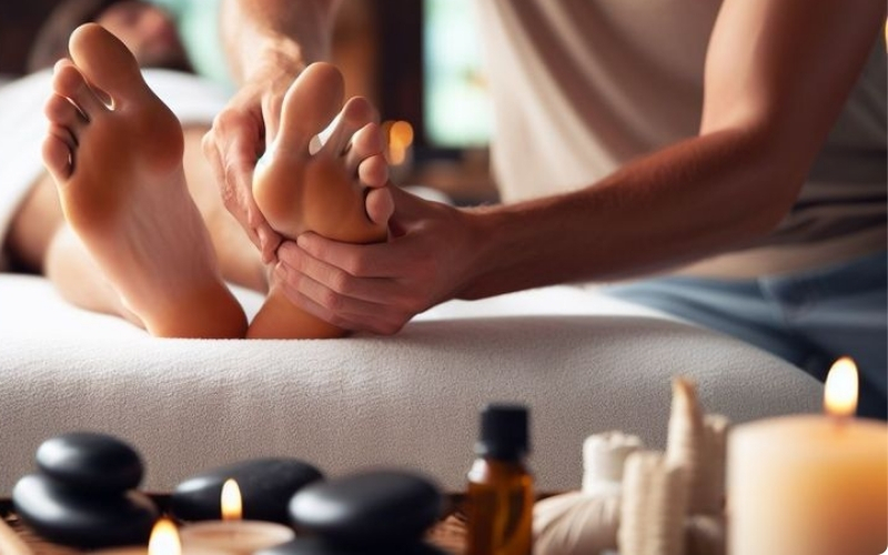 Massage Chân Đá Nóng