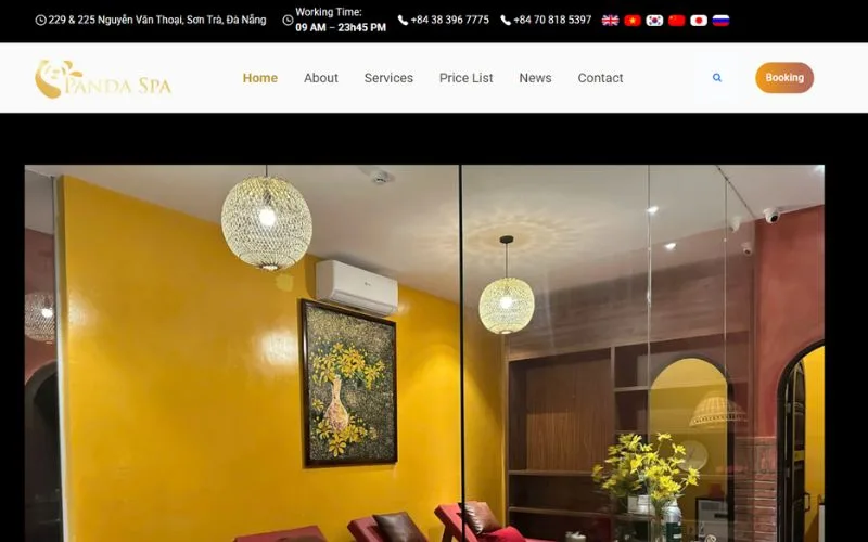 how to book spa at Panda Spa