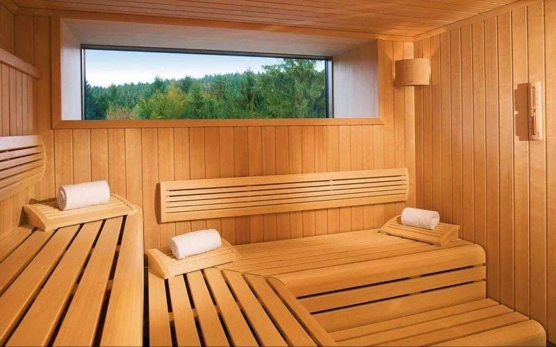 spa massage with sauna room