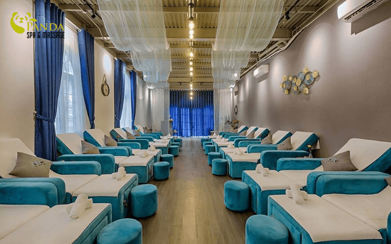 massage chân gần biển