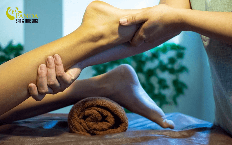 massage chân gần biển