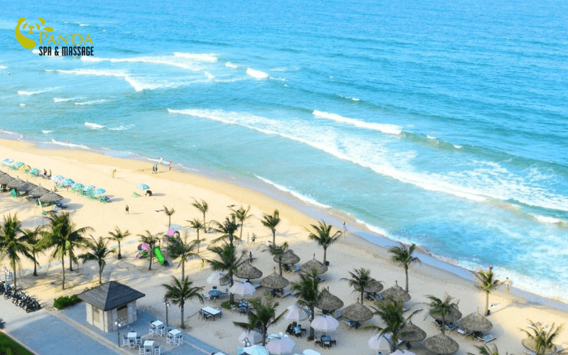 massage chân gần biển