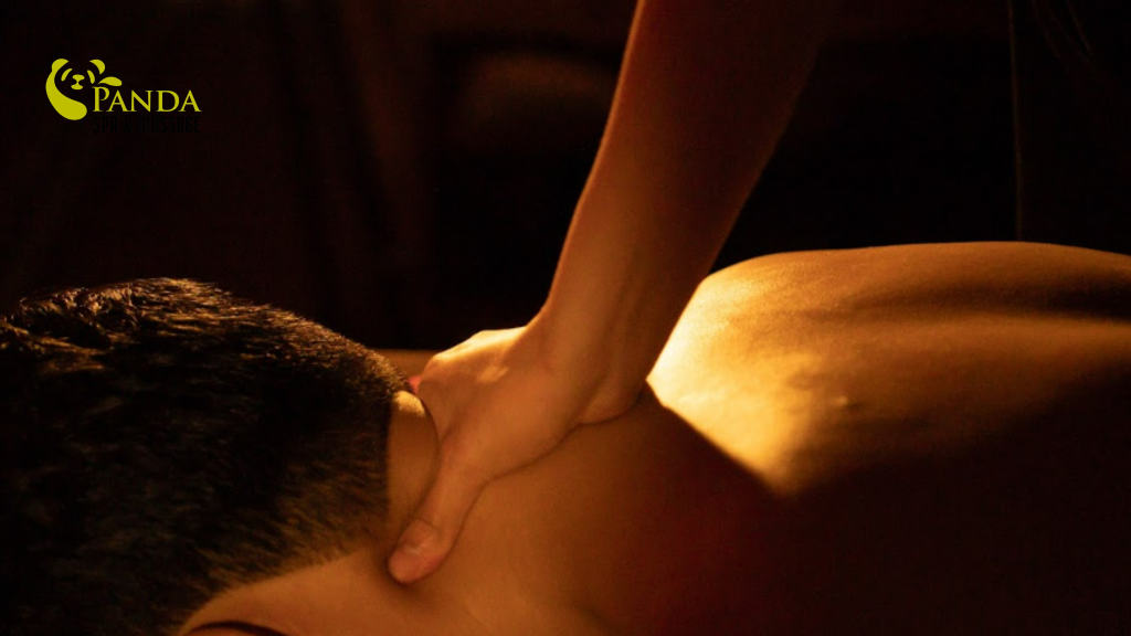 Male body massage