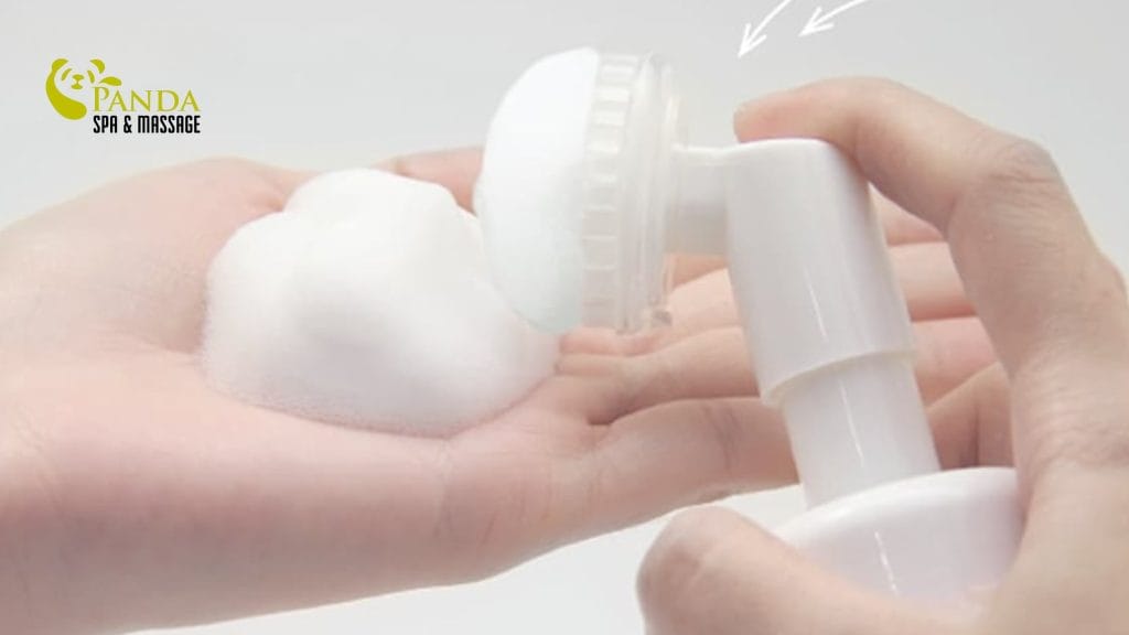 way to create facial cleanser foam