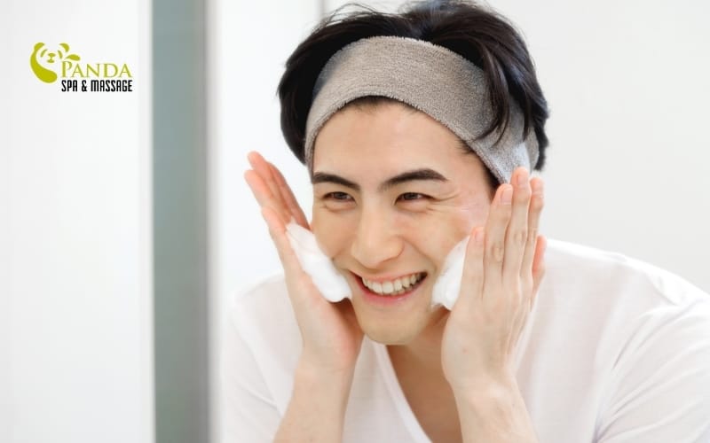 washing face correctly