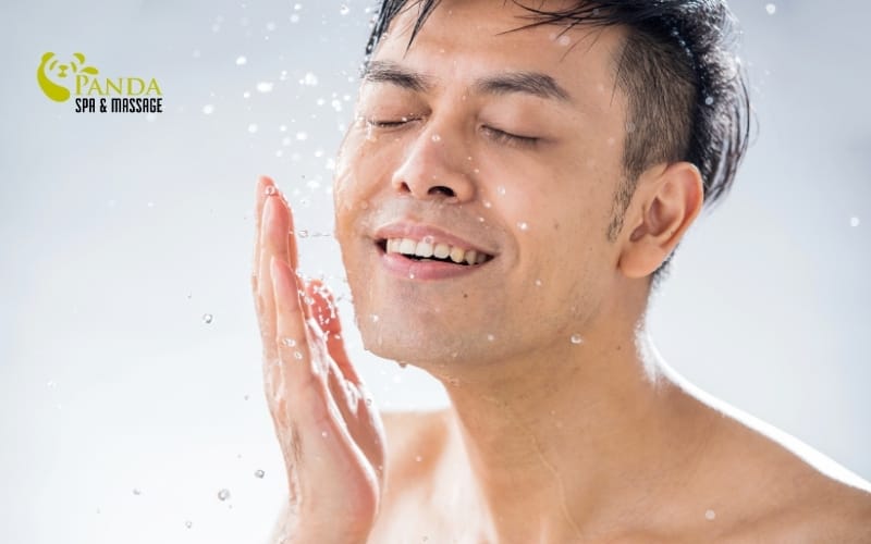 washing face correctly