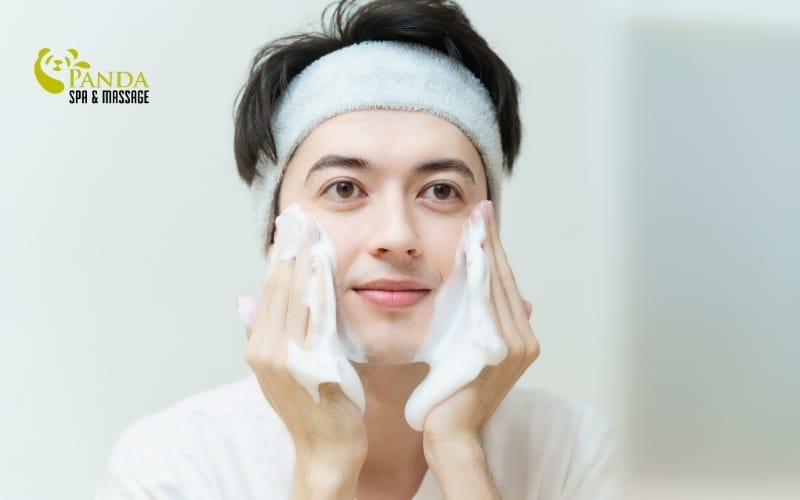 washing face correctly