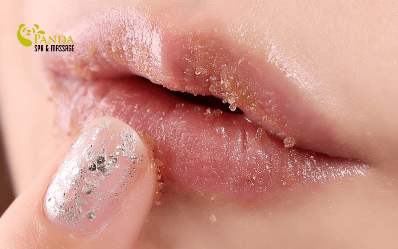 唇の角質除去