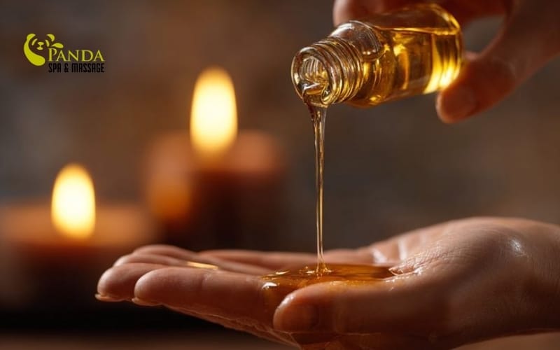 코코넛 오일 바디 마사지