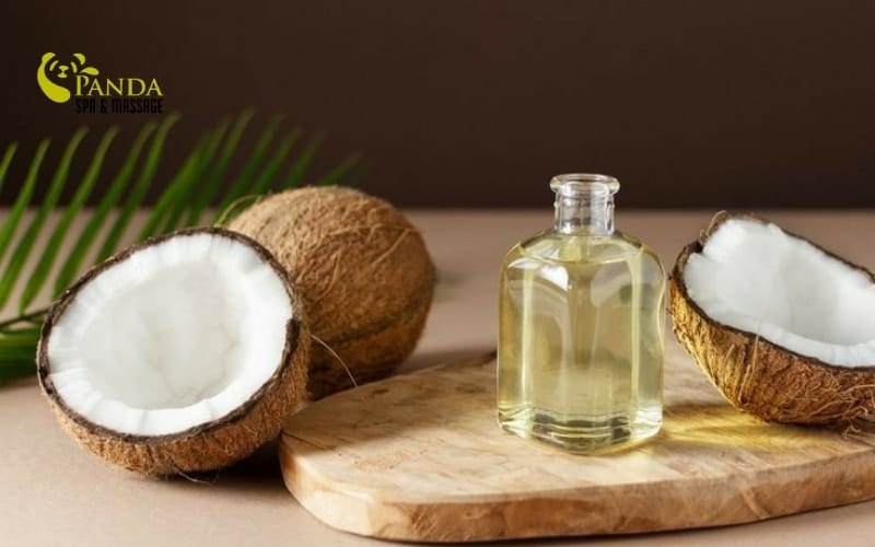 코코넛 오일 바디 마사지