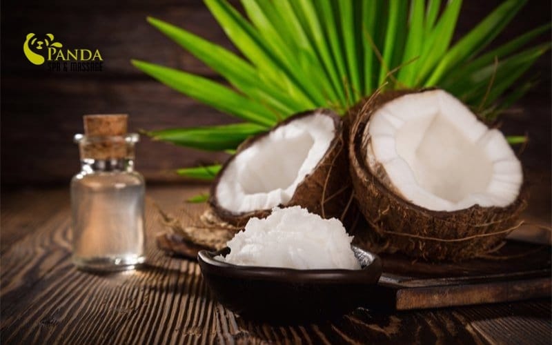 코코넛 오일 바디 마사지