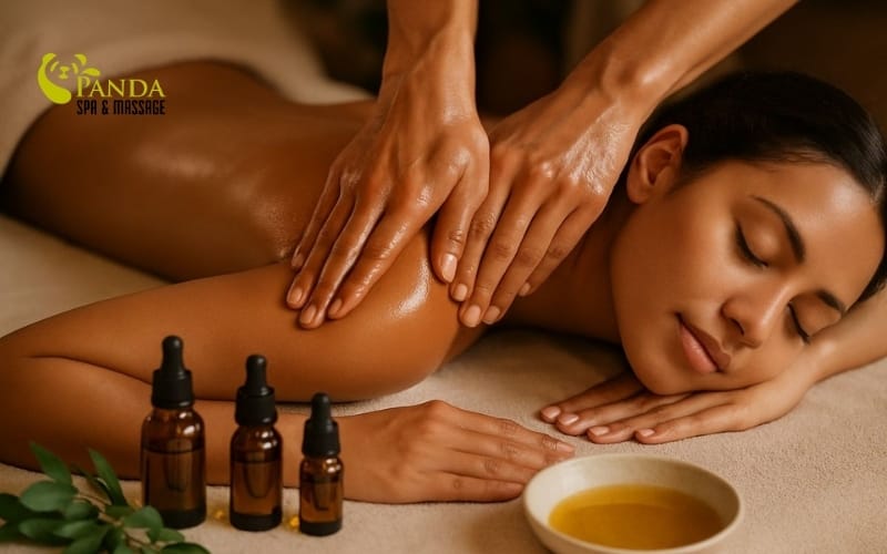 코코넛 오일 바디 마사지